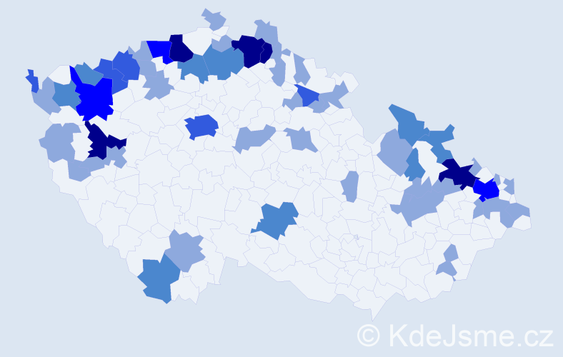 Jméno: 'Gerlinde', počet výskytů 103 v celé ČR