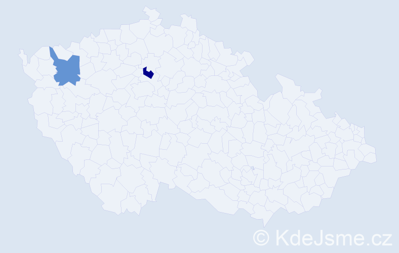 Jméno: 'Yulduz', počet výskytů 2 v celé ČR