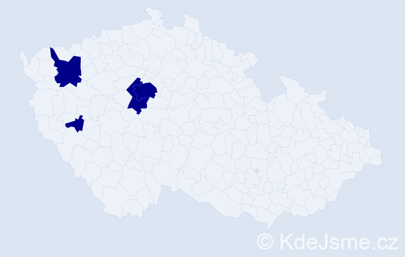 Jméno: 'Lyusya', počet výskytů 4 v celé ČR