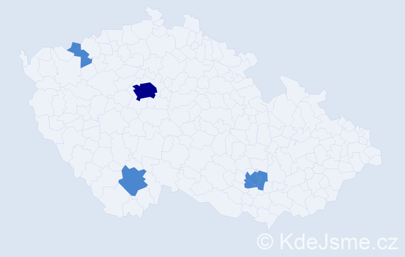 Jméno: 'Srdjan', počet výskytů 7 v celé ČR