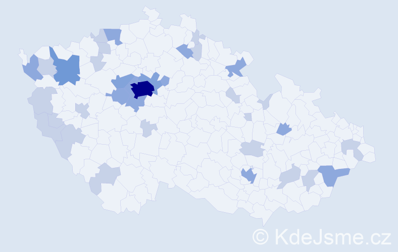 Jméno: 'Vasilij', počet výskytů 62 v celé ČR