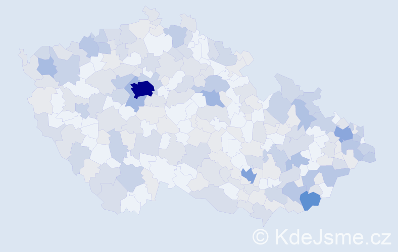 Jméno: 'Justina', počet výskytů 506 v celé ČR