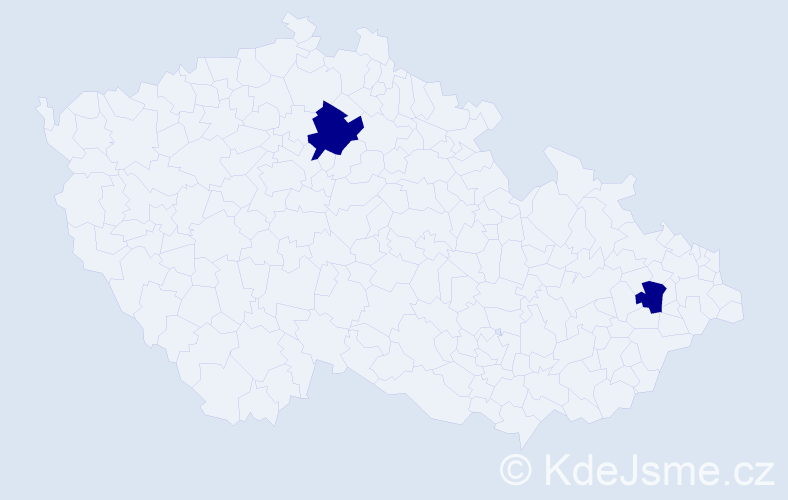 Jméno: 'Hong Lien', počet výskytů 2 v celé ČR
