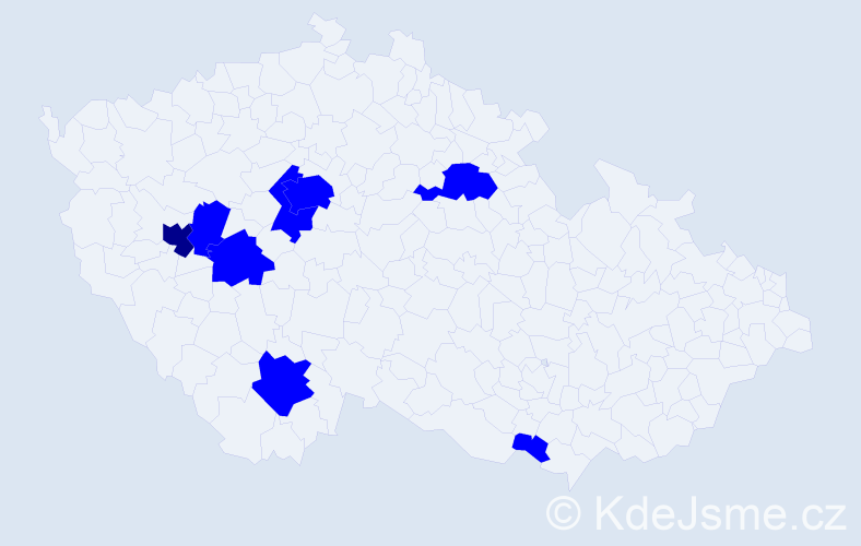 Jméno: 'Aneta Anna', počet výskytů 9 v celé ČR