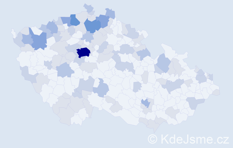 Jméno: 'Slávek', počet výskytů 193 v celé ČR