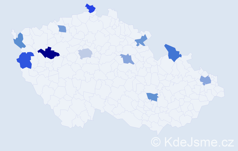 Jméno: 'Van Xuan', počet výskytů 14 v celé ČR
