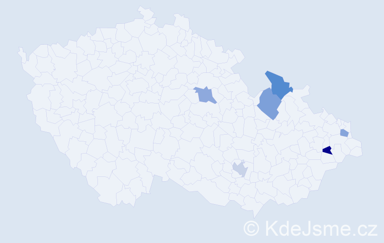 Jméno: 'Eftimia', počet výskytů 6 v celé ČR