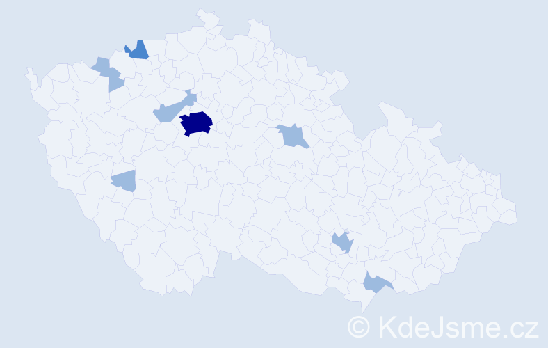 Jméno: 'Ionel', počet výskytů 13 v celé ČR