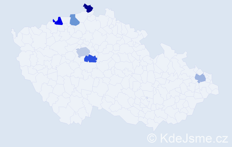 Jméno: 'Thanh Phong', počet výskytů 7 v celé ČR