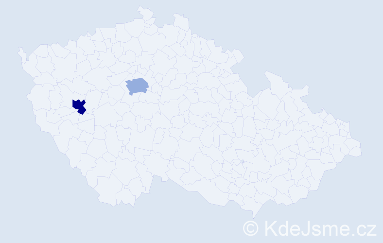 Jméno: 'Milan Michael', počet výskytů 2 v celé ČR