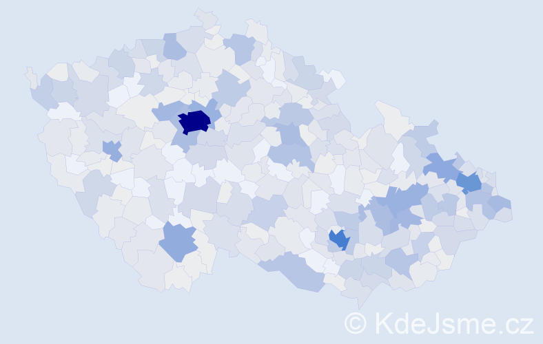 Jméno: 'Ellen', počet výskytů 1201 v celé ČR