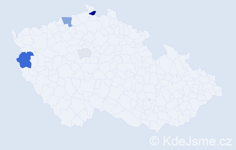 Jméno: 'My Hanh', počet výskytů 4 v celé ČR