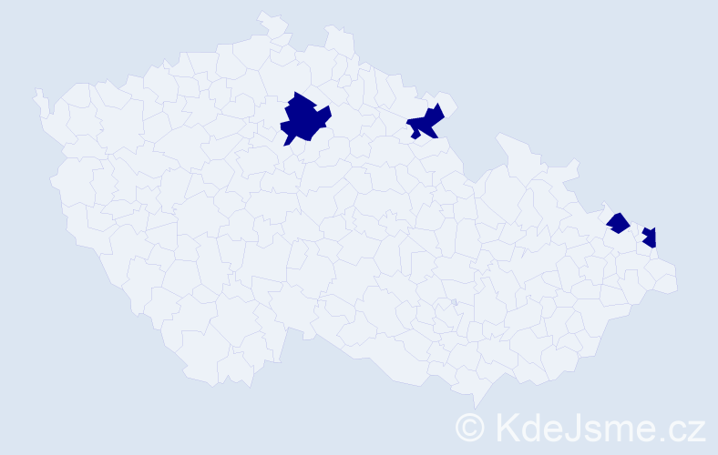 Jméno: 'Marek Piotr', počet výskytů 4 v celé ČR