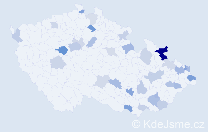 Jméno: 'Nikolaos', počet výskytů 74 v celé ČR
