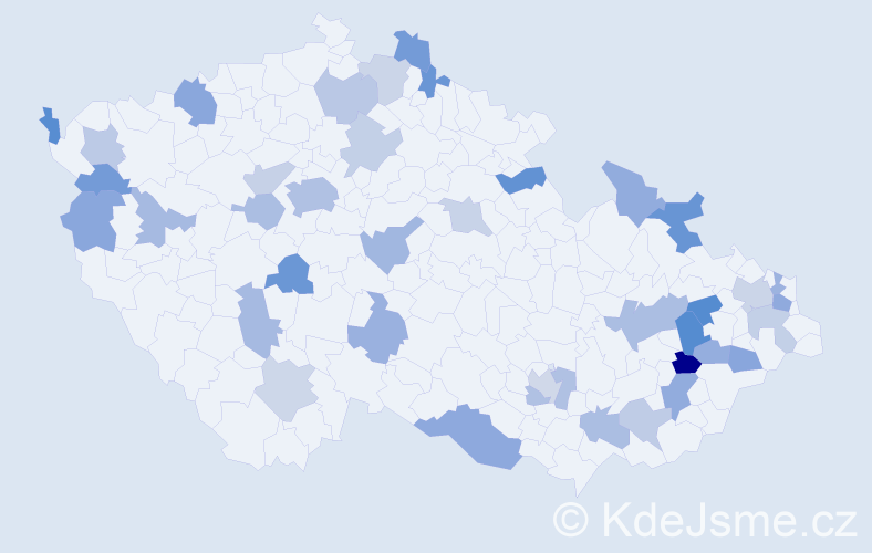 Jméno: 'Livie', počet výskytů 59 v celé ČR