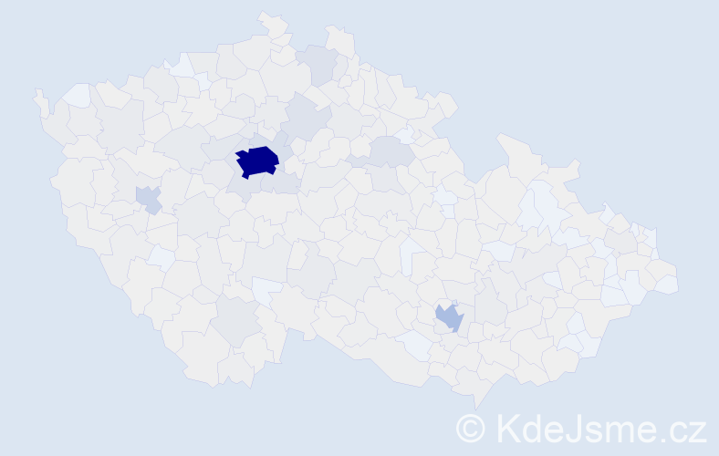 Jméno: 'Oksana', počet výskytů 2819 v celé ČR