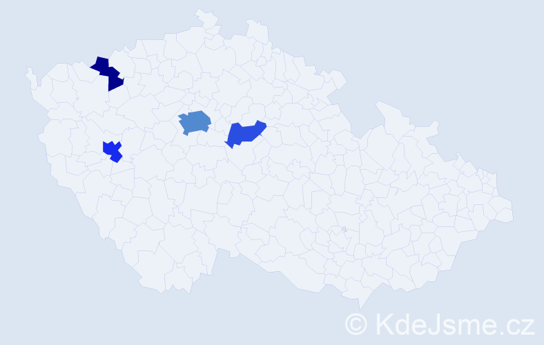 Jméno: 'Azizbek', počet výskytů 11 v celé ČR
