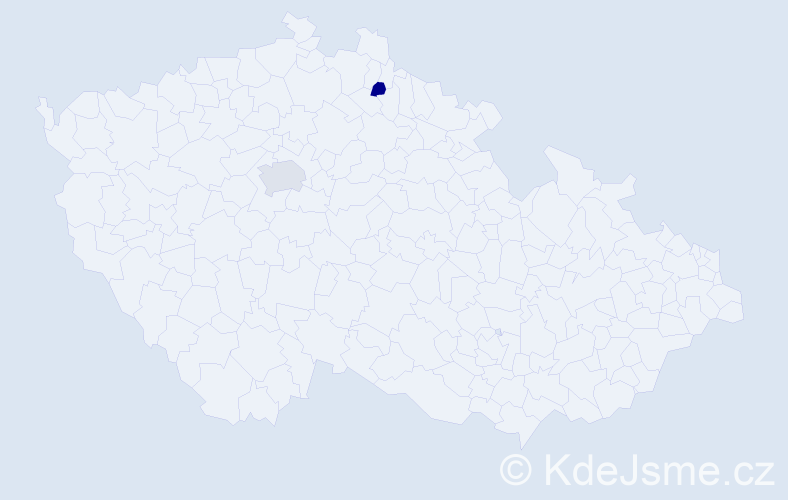 Jméno: 'Euniké', počet výskytů 3 v celé ČR
