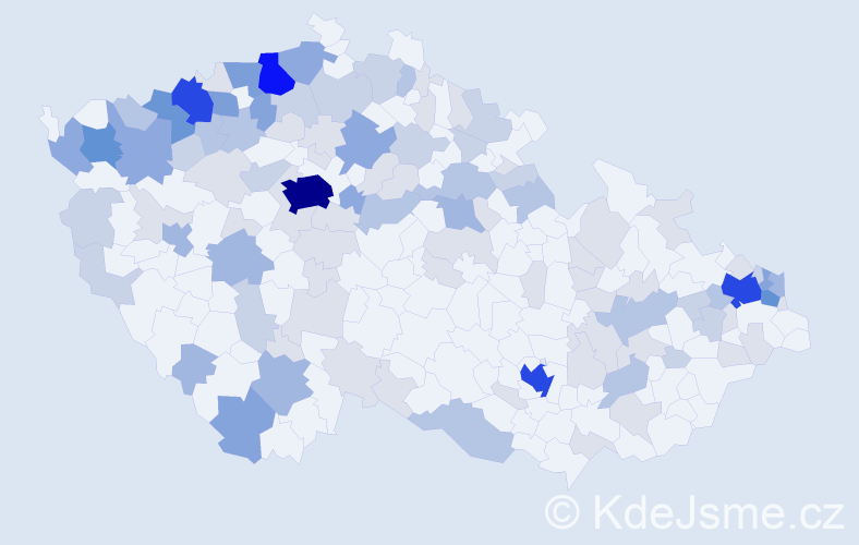 Jméno: 'Arpád', počet výskytů 309 v celé ČR