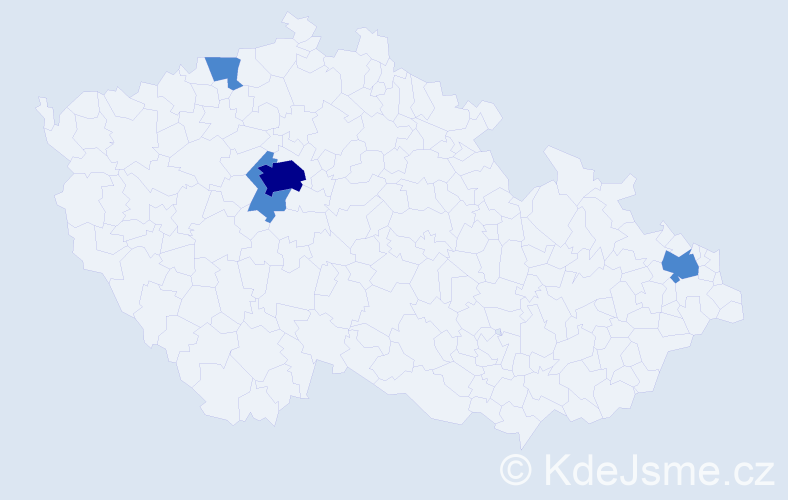 Jméno: 'Lela', počet výskytů 6 v celé ČR