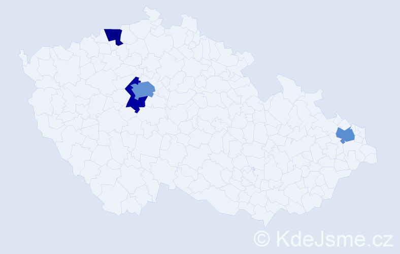 Jméno: 'Lela', počet výskytů 6 v celé ČR