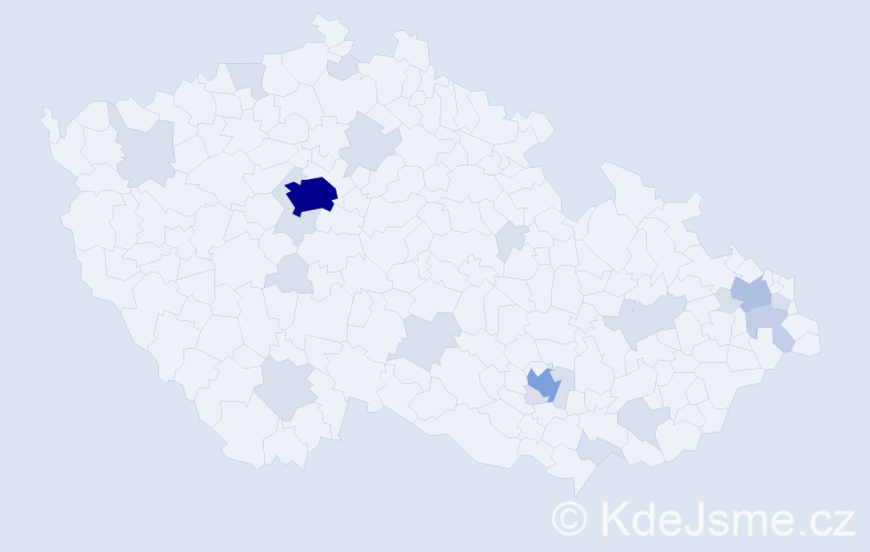 Jméno: 'Dejan', počet výskytů 48 v celé ČR