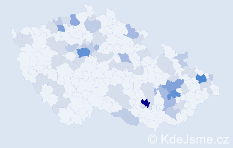 Jméno: 'Diego', počet výskytů 129 v celé ČR