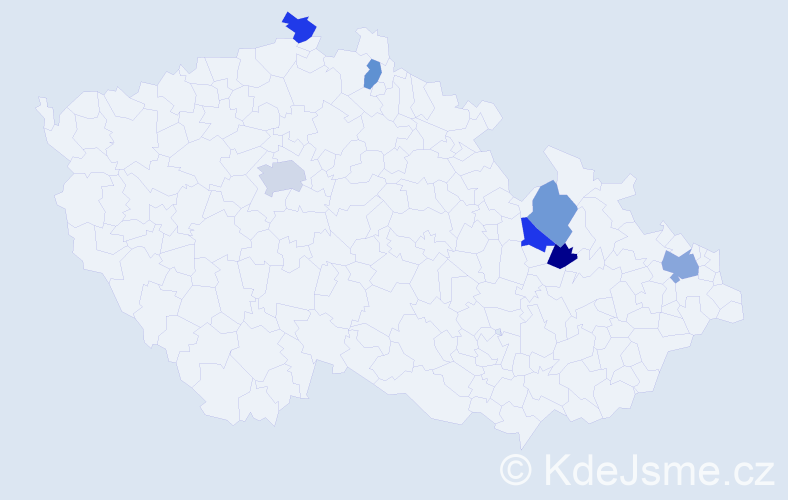Jméno: 'Renát', počet výskytů 9 v celé ČR