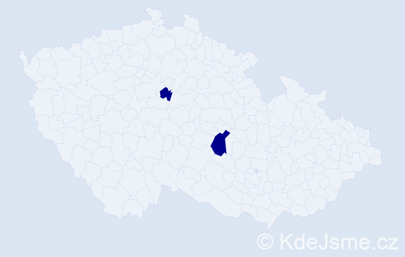 Jméno: 'Duy Ha', počet výskytů 2 v celé ČR
