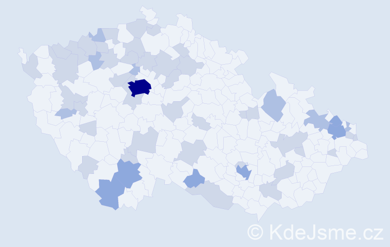 Jméno: 'Marion', počet výskytů 86 v celé ČR