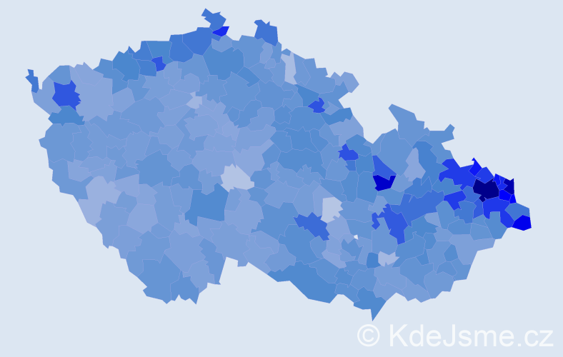 Jméno: 'Žaneta', počet výskytů 8902 v celé ČR
