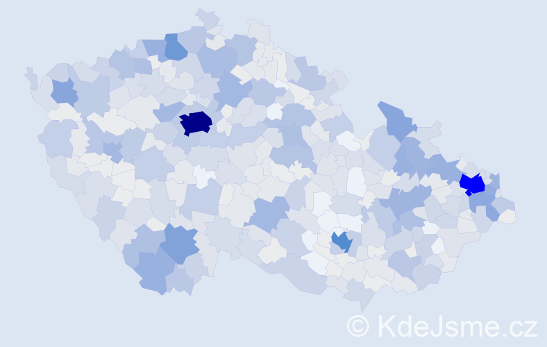 Jméno: 'Šarlota', počet výskytů 1257 v celé ČR