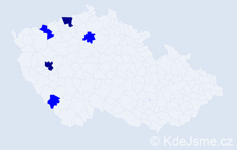 Jméno: 'Van Thieu', počet výskytů 7 v celé ČR
