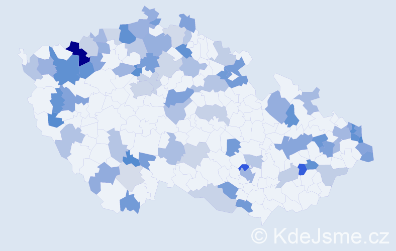 Jméno: 'Estera', počet výskytů 134 v celé ČR