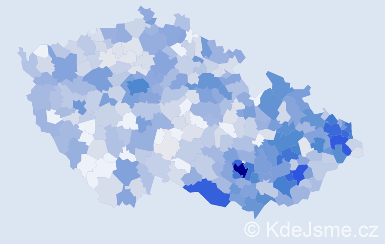 Jméno: 'Yvona', počet výskytů 2088 v celé ČR