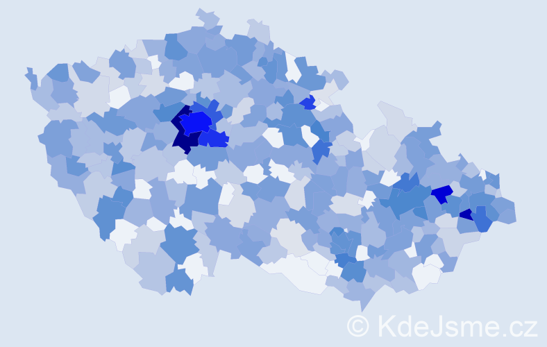 Jméno: 'Amélie', počet výskytů 989 v celé ČR