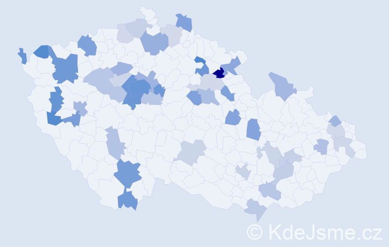 Jméno: 'Viktorija', počet výskytů 108 v celé ČR