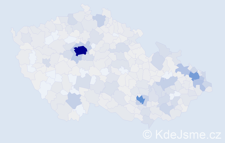 Jméno: 'Teodor', počet výskytů 1345 v celé ČR