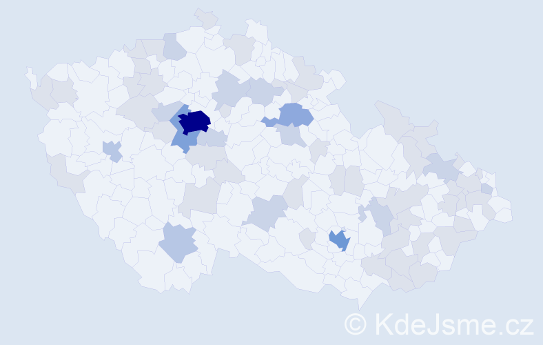 Jméno: 'Sofie Anna', počet výskytů 117 v celé ČR