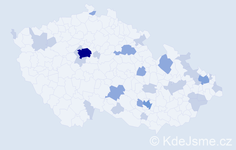 Jméno: 'Ambrož', počet výskytů 51 v celé ČR