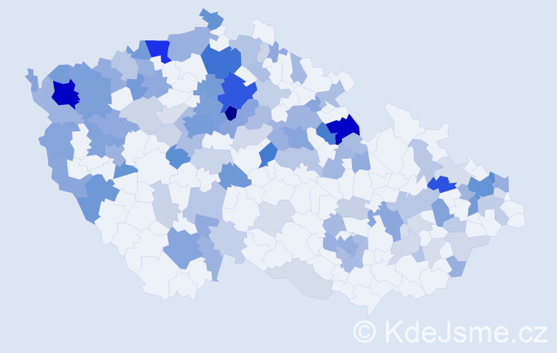 Jméno: 'Sergej', počet výskytů 305 v celé ČR