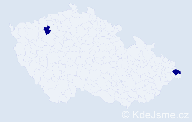 Jméno: 'Jan Bogdan', počet výskytů 2 v celé ČR