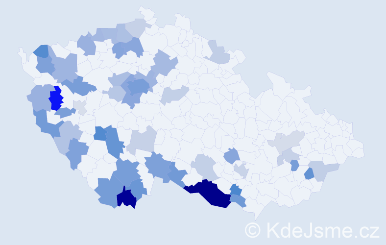 Jméno: 'Karl', počet výskytů 112 v celé ČR