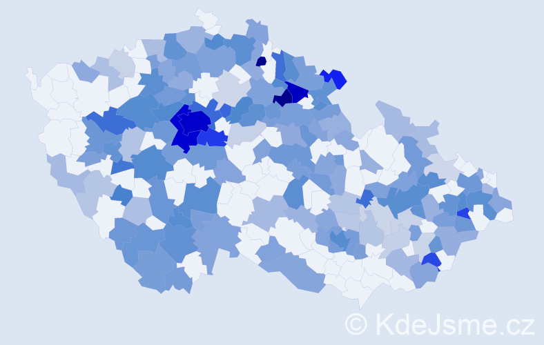 Jméno: 'Mikoláš', počet výskytů 399 v celé ČR