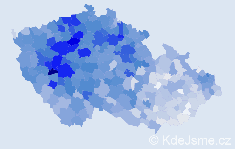 Jméno: 'Květuše', počet výskytů 6143 v celé ČR