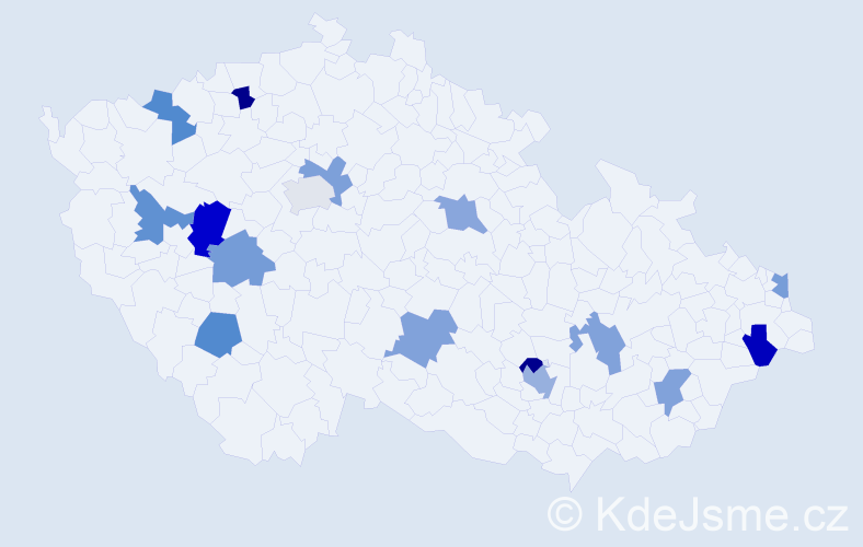 Jméno: 'Timmy', počet výskytů 18 v celé ČR