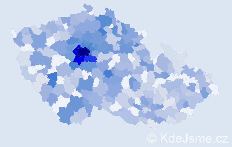 Jméno: 'Josefína', počet výskytů 1036 v celé ČR