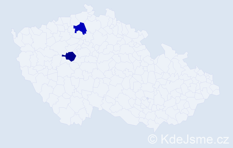 Jméno: 'Iljena', počet výskytů 2 v celé ČR