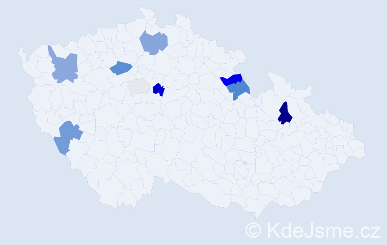 Jméno: 'Jan Richard', počet výskytů 9 v celé ČR