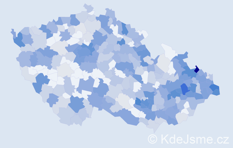 Jméno: 'Ellen', počet výskytů 855 v celé ČR